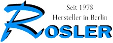Logo: Rosler. Hersteller in Berlin seit 1978